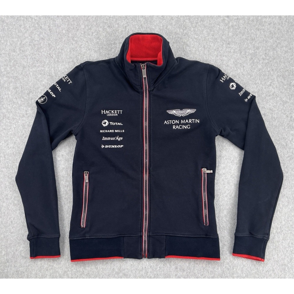 Hackett London Aston Martin Racing Full Zip Sweatshirt Jacket Small‎